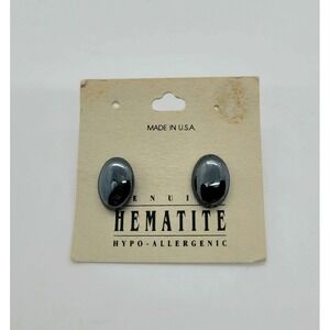 Alaska Black Diamond Earrings Stud Hematite